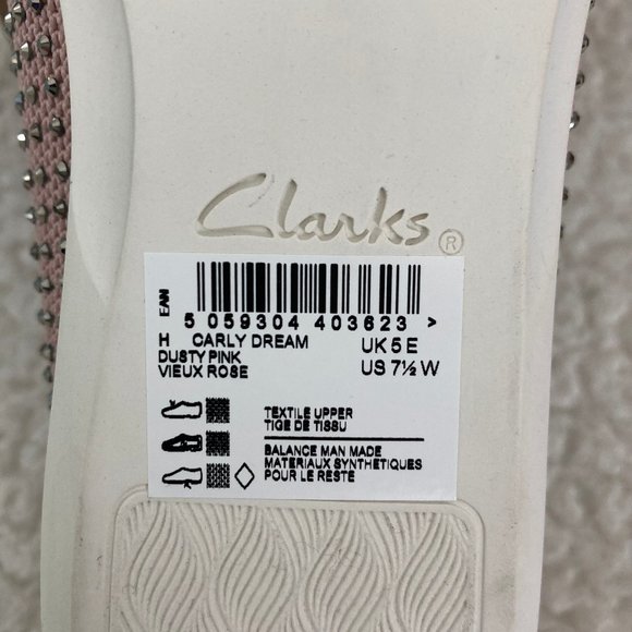 Clarks Cloudsteppers Carly Dream Sparkle Slip-On Sneaker/Loafer 7.5W NEW! - Picture 7 of 8